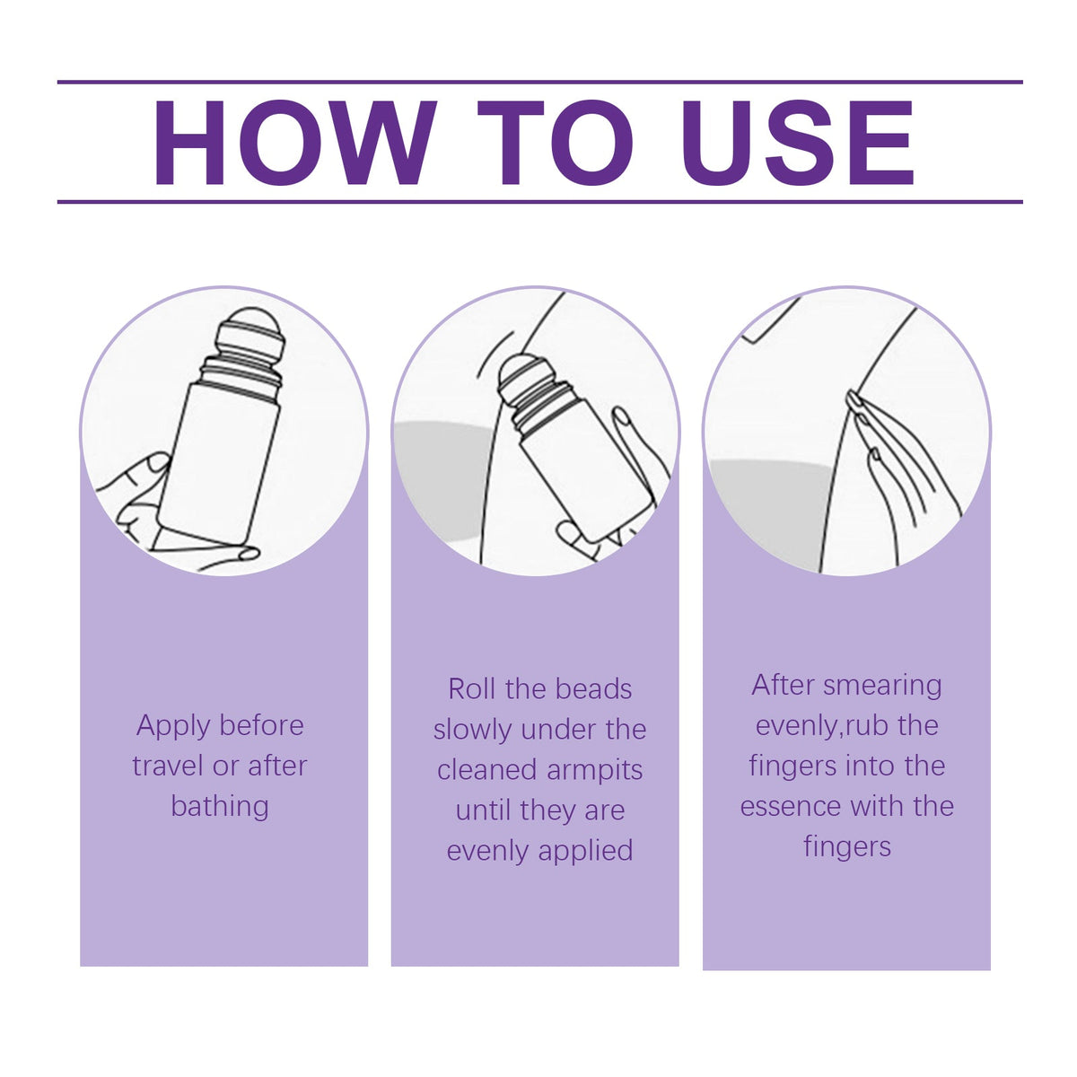Lavender Deodorant For Summer Armpit Workouts, Sweat Odors Cleaning And Staying Portable Deodorant