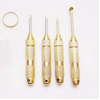 1Set Portable 4in1 Multi Tool Set Cross Screwdrivers Ear Pick Ear Cleaners Keychain Health Care Tools