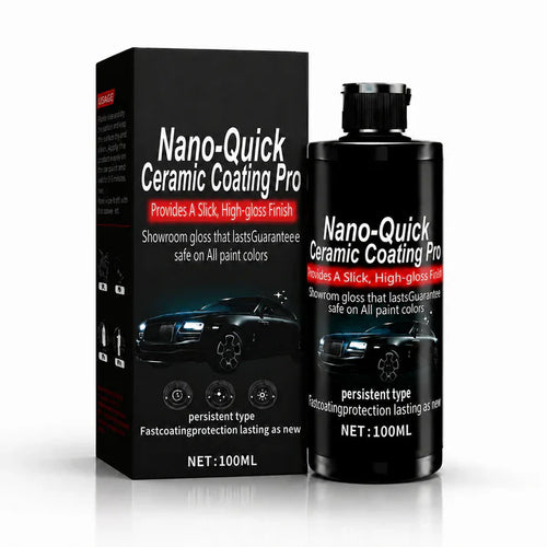 Aurenza Shop automotive nano ceramic coating spray bottle with a sleek label, designed for vehicle protection and shine.