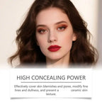 Aurenza Shop 2-in-1 color-changing foundation and concealer stick with brush, lightweight, moisturizing for smooth skin.