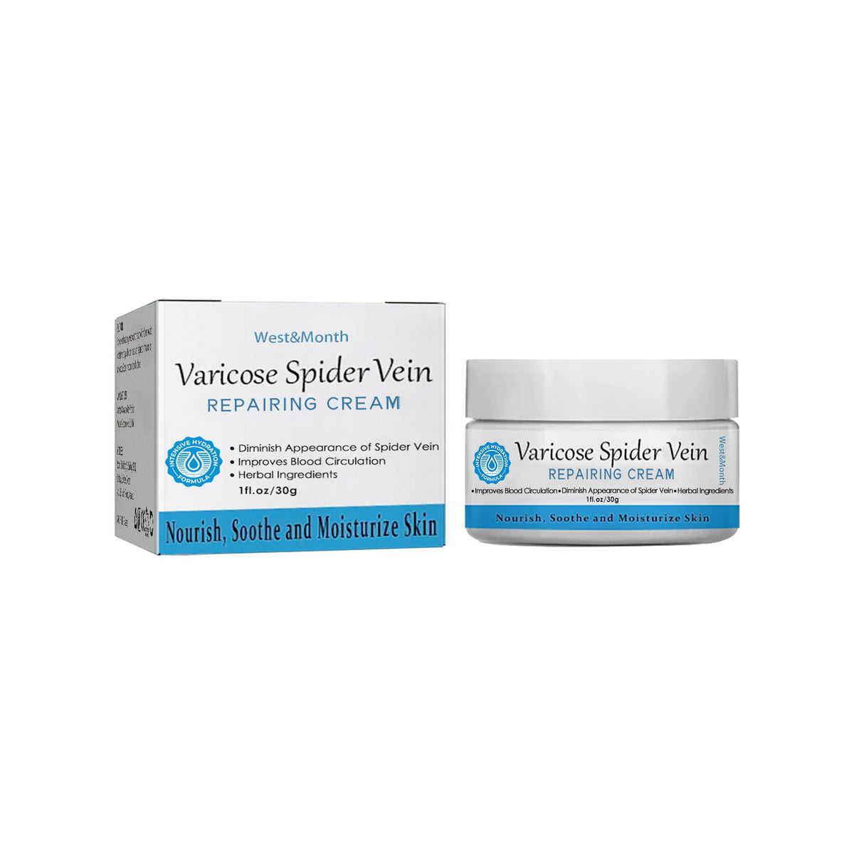 Varicose Spider Vein Repairing Cream, Relief Leg Pain Earthworm Leg Veins Care Massage Cream