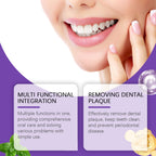 Purple Toothpaste Gently Cleans Odors, Dirt And Brightening Teeth Daily Hygiene Care Toothpaste