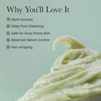 Fresh Green Rice Mochi Cleanser, Gentle Daily Cleanser for Acne-Prone Skin, 4.23oz