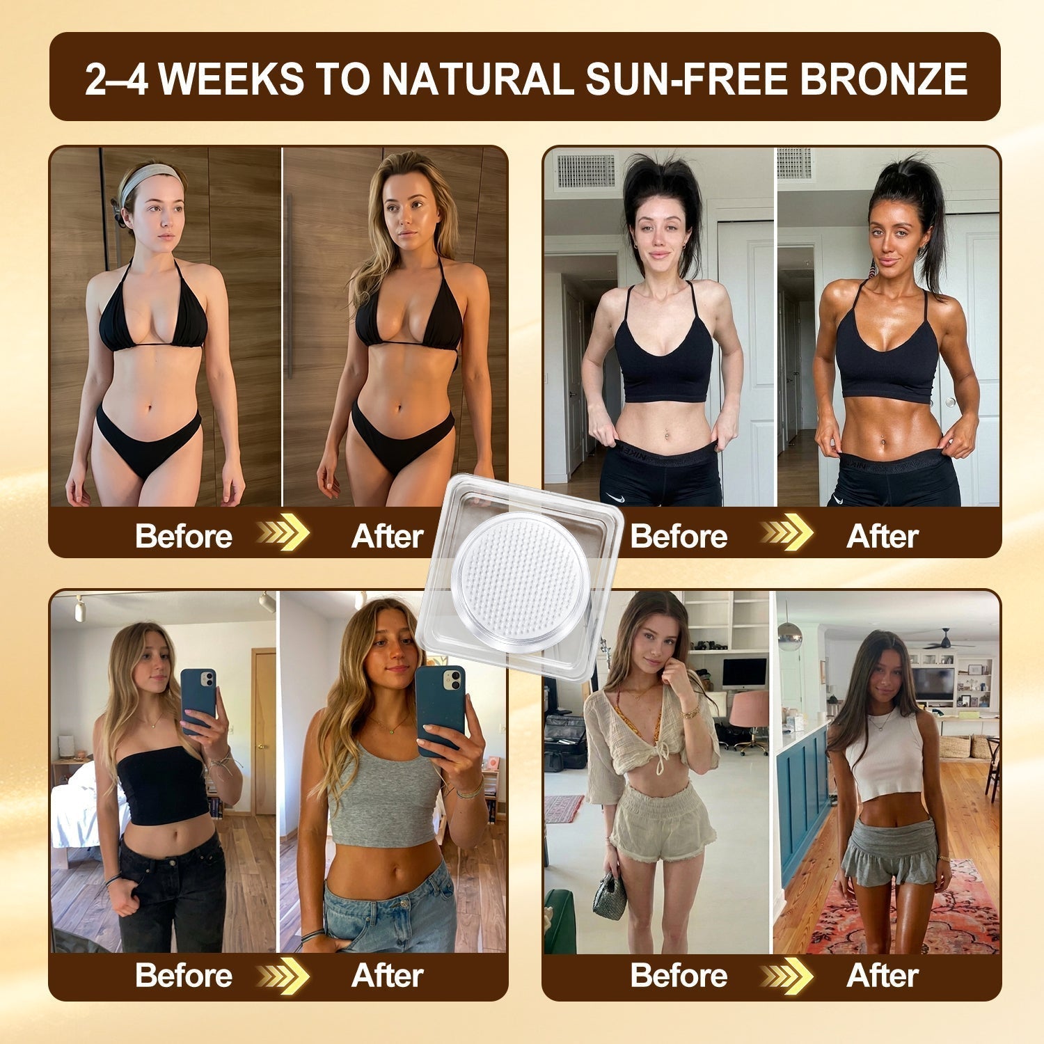 ☀️𝑶𝒇𝒇𝒊𝒄𝒊𝒂𝒍 𝑺𝒕𝒐𝒓𝒆 | ☀️ Wimaid® Sunless Instant Bronze Tanning Microneedle Patch (Just once a day) Visible Bronze Glow in 7 Days No UV, No Orange, No Streaks, No DHA, No Mess