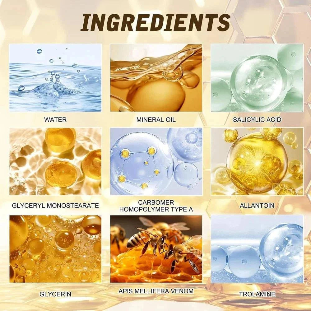 Two jars of Aurenza Shop bee venom comprehensive cream, natural skin moisturizer with bee venom, 2025 new formula.