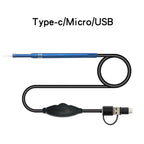 3 In 1 USB Endoscope HD Visual Ears Cleaning Earpick Spoon with 6 LED Light Ear Cleaning Tool Ear Massage