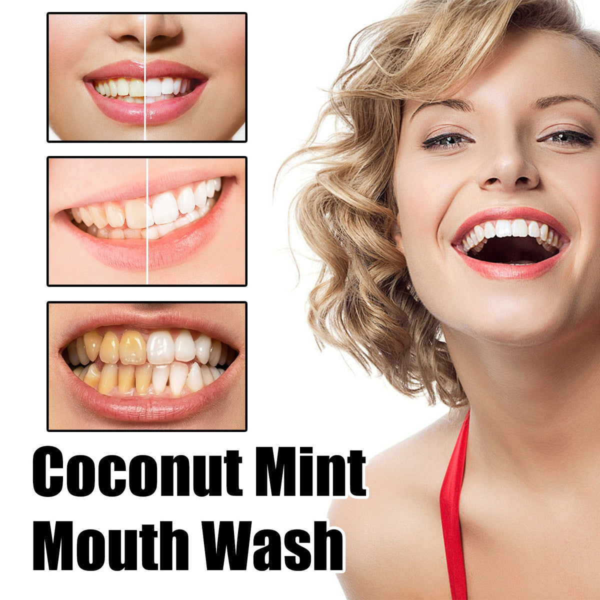 Teeth Rinse, Deep Clean Mouth Fresh, Deodorizing And Whitening Teeth Stain Removing Mouthwash