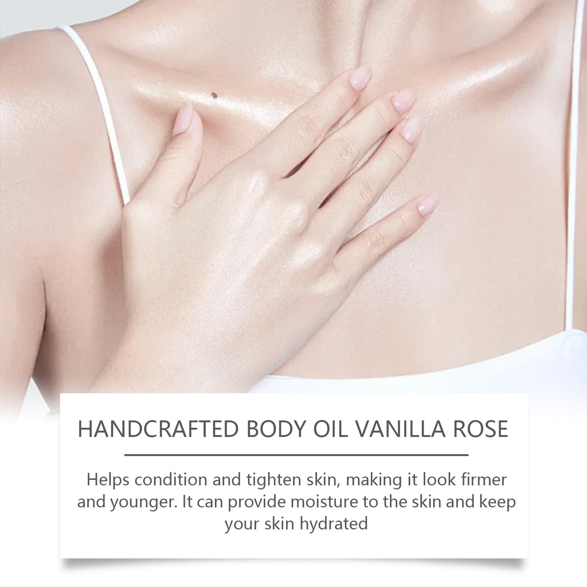 WOODSLEEP handmade vanilla Rose body oil, nourishing skin, delicate and easy to absorb fragrance massage essential oil