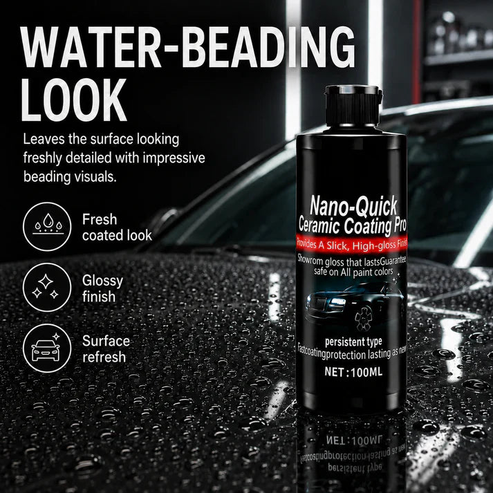 Aurenza Shop automotive nano ceramic coating spray bottle with spray nozzle, designed to protect and shine car surfaces.