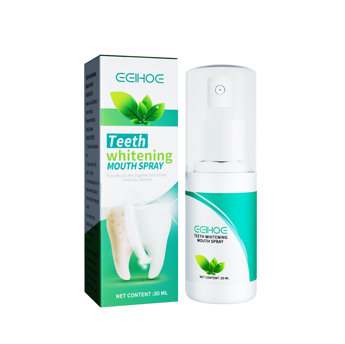 Teeth Whitening Mouth Spray, Clean Stains And Stones Fresh Breath Dental Care Spray