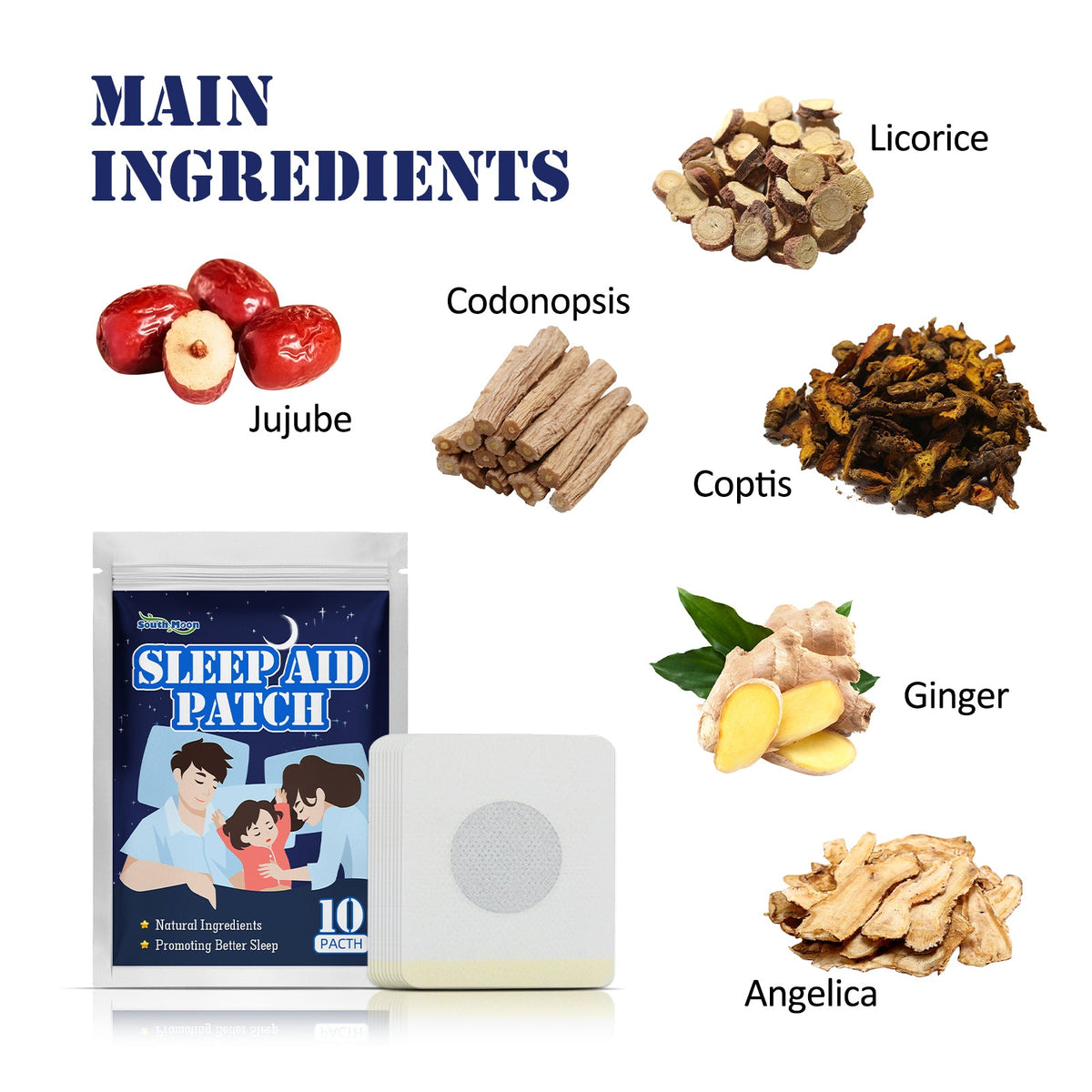 Sleep Aid Patch, Body Relief Staying Up Late To Improve Sleep Decompression Acupoint Health Care Patch