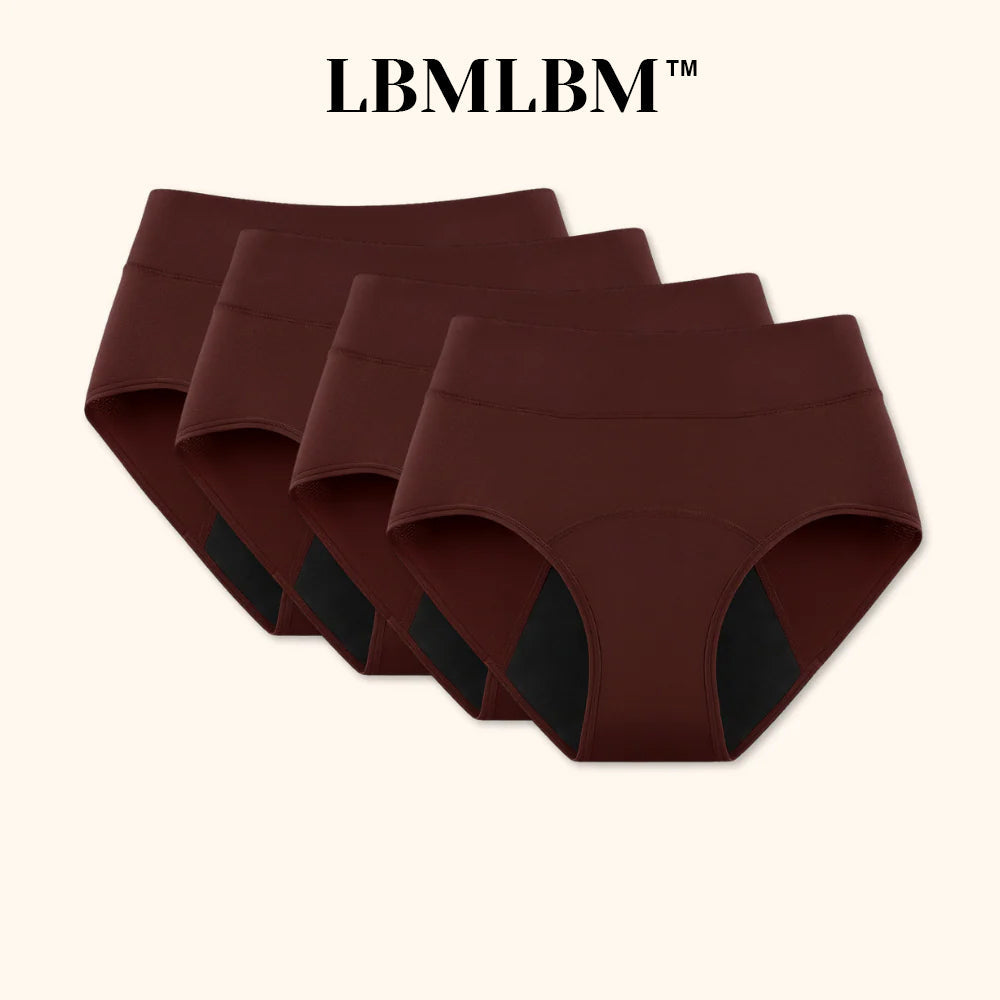 Aurenza Shop LBMLBM™ leak-proof underwear 4-pack, showcasing soft, waterproof fabric in pastel colors for women.