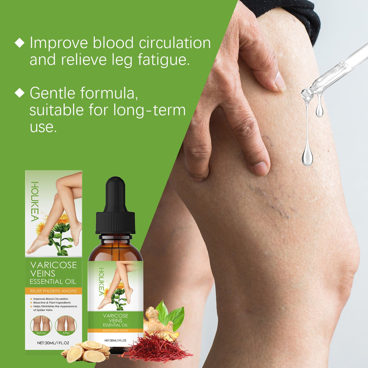Leg Massage Oil Leg Essential Oil Helps Relieve Leg Tightness And Body Treatment Oil Gently