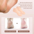 Silicone Socks Moisturizing Gel Socks Exfoliating and Preventing Dryness Spa Foot Care Tool Cracked Dead Skin Remove Protector