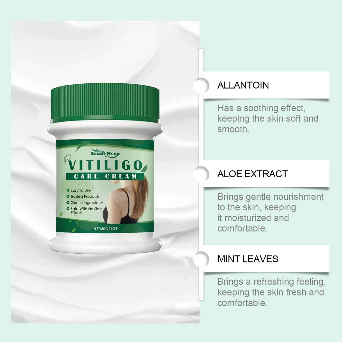 Vitiligo Repair Cream | Natural Plant Extracts | Pigment Correction & Deep Moisturizing | For Sensitive Skin