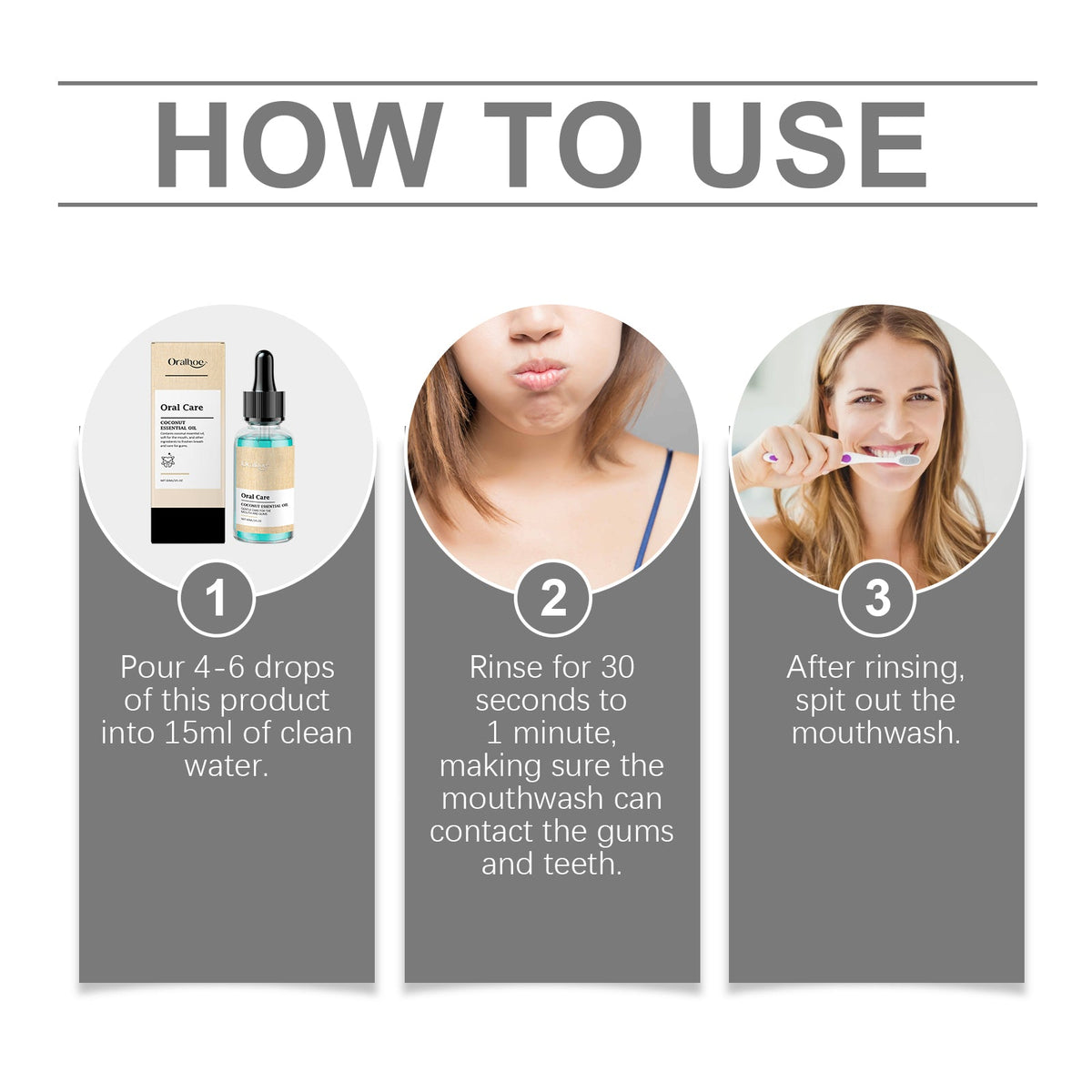 Oral Coconut Mouthwash Gently Protects Gums, Cleans Mouth Stains And Freshens Breath