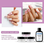 COSCELIA New 9 Color Crystal Color Powder 30Ml Crystal Liquid Manicure Tool Full Set Of Beginners