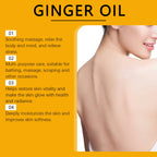 Ginger Massage Essential Oil, Ginger Care Essence Oil Body Massage Daily Care Firming Skin