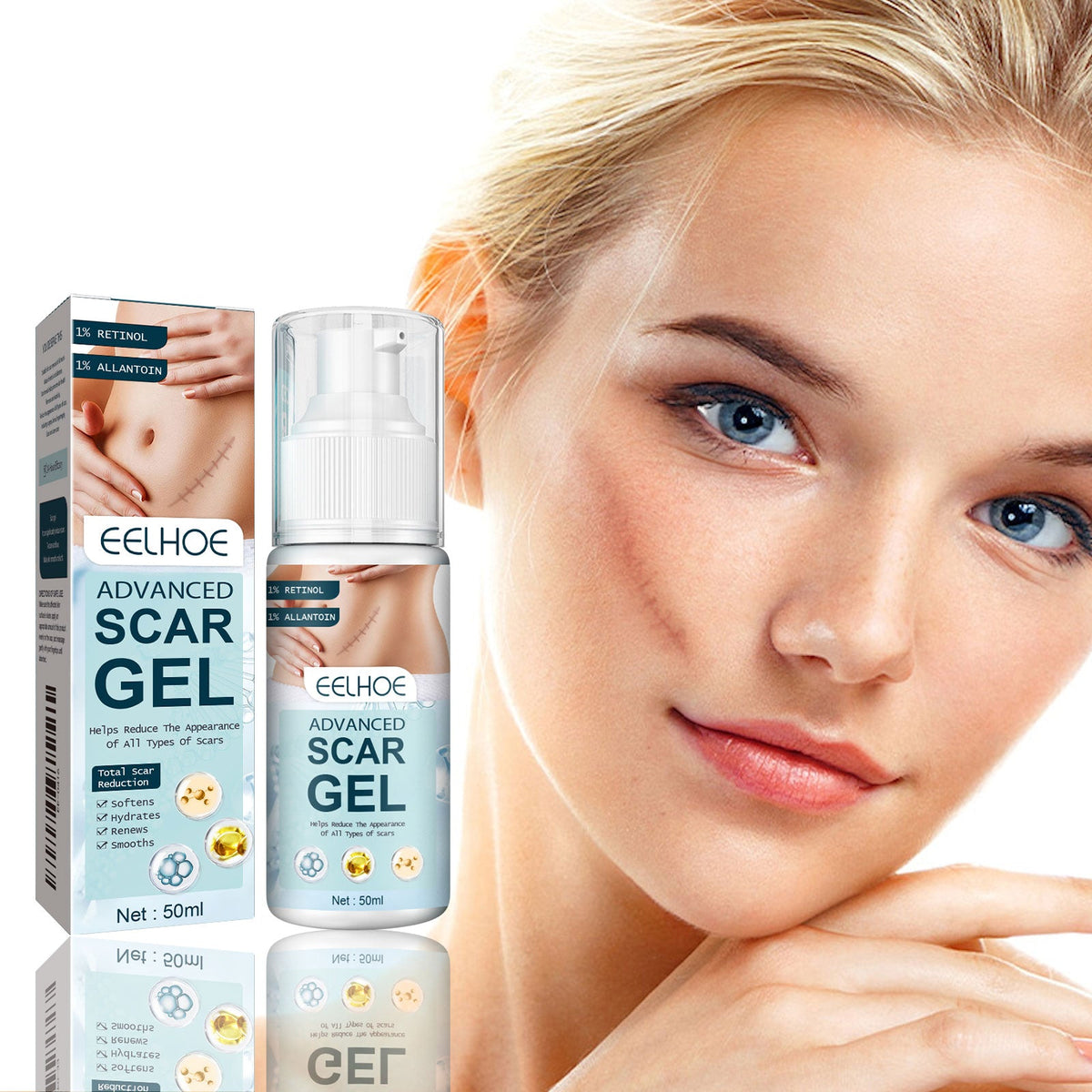 Skin Repair Gel, Gentle Care Body Skin Smooth Smooth Skin Moisturizing Gel