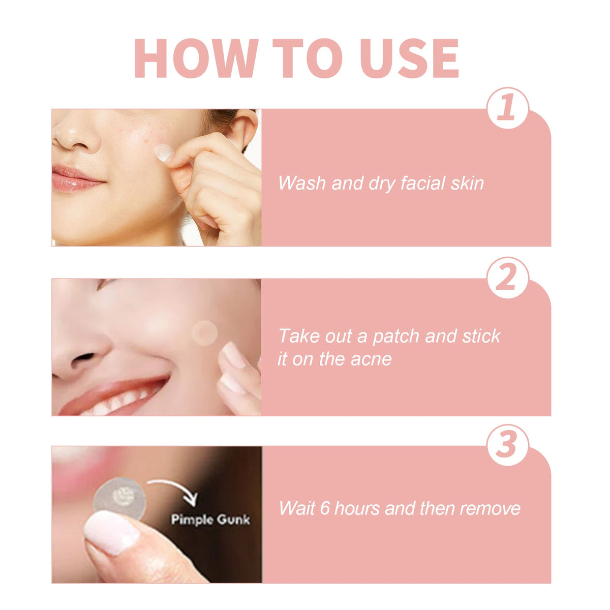 Acne Patch, Repair Acne Pimples Acne Invisible Concealer Breathable Acne Patch