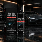 Aurenza Shop automotive nano ceramic coating spray bottle, showcasing the product for car paint protection application.