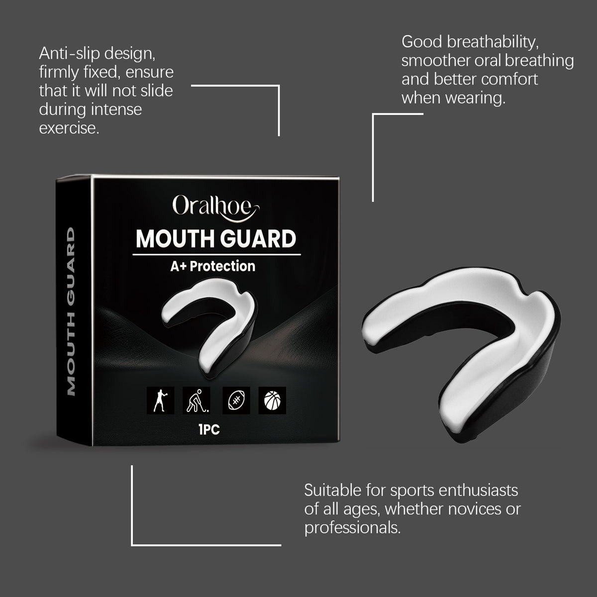 Tooth Protector For Daily Exercise Sanda Taekwondo Tooth Protector For Gum Protection Comfort Care