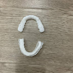 Upper Teeth And Lower Teeth Simulation Braces Non-Porous Braces Whitening Sleeves Second-Generation Silicone Simulation Teeth Dentures