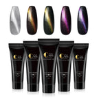 Painless Fast Crystal Extension Glue Cat Eye Manicure Phototherapy Glue Beginner Manicure Holder Nail Extension Glue