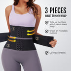 Waist Trainer Sports Sweat Postpartum Body Sculpting Double Belt Buckle Abdominal Belt