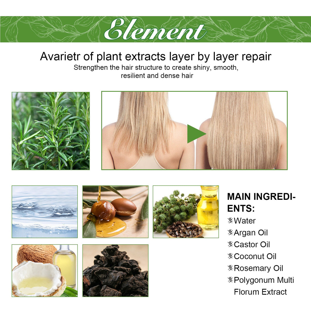 Hair Care Essential Oil Moisturizes And Protects Dry Hair, Moisturizes And Softens Hair Care Essential Oil