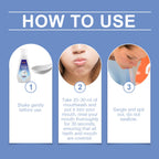Triple Teeth Mouthwash, A Fresh Mint Daily Mild Odor Cleaning Teeth Mouthwash