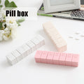 Travel Pill Box Holder Weekly Medicine Storage Organizer Container Drug Tablet Dispenser Independent Lattice Plastic Pill Case