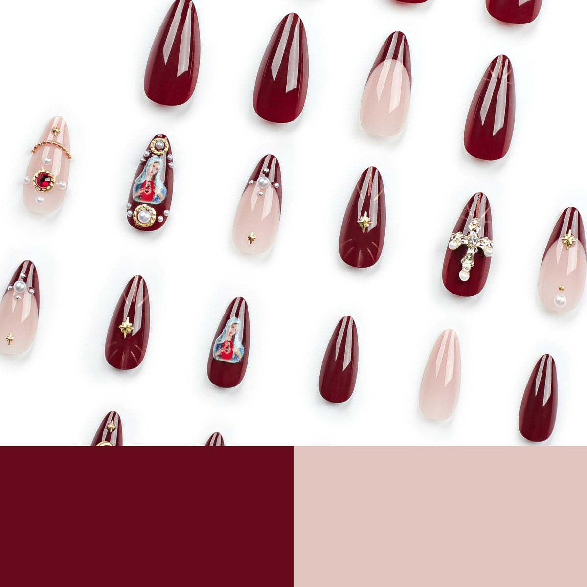 European and American popular manicure wearable nails cross flash diamond explosive wearable nails fake nails