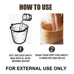 Sugar Control Therapeutic Foot Soak, Cleansing And Moisturizing Foot Skin Relieve Physical Discomfort Foot Bath Bag