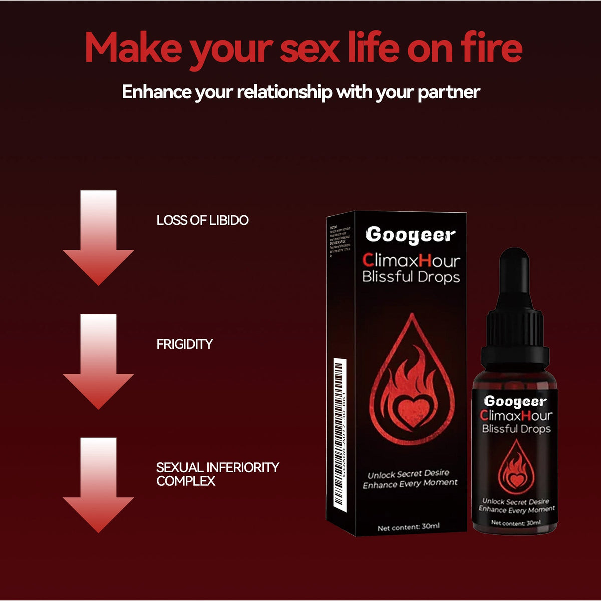 Female Orgasm Drops, Female Body Care Drops