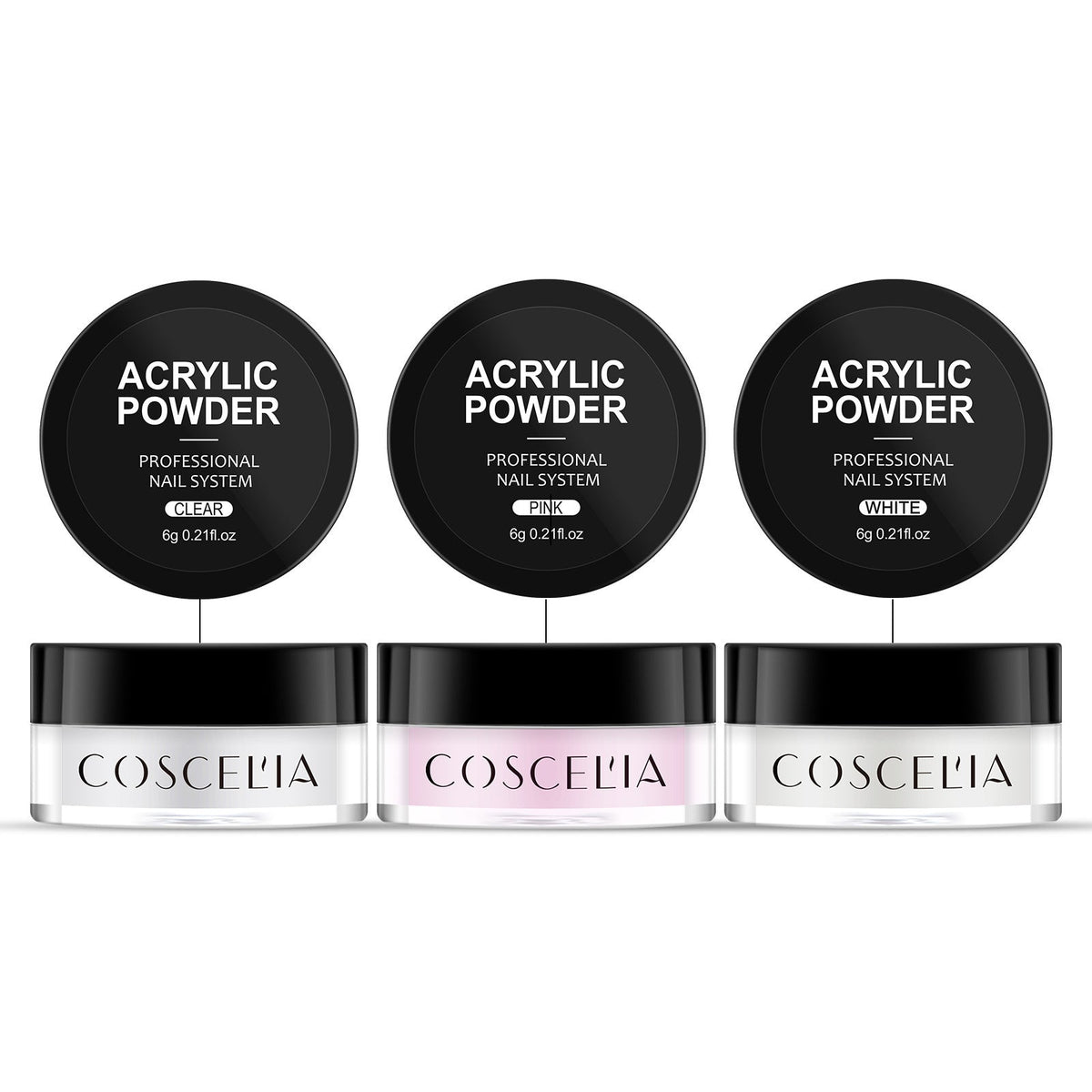 COSCELIA New 9 Color Crystal Color Powder 30Ml Crystal Liquid Manicure Tool Full Set Of Beginners