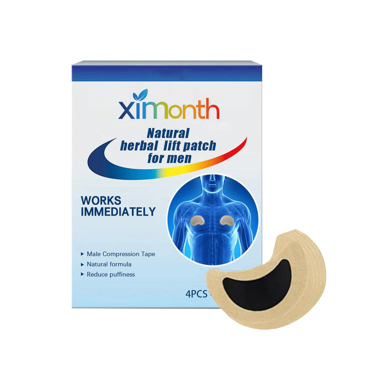 Natural Herbal Lift Patch For Men, Men's Firming Chest Skin Anti-Sagging Chest Shape Care Patch