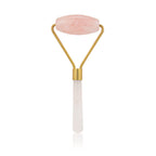 Natural Rose Quartz Facial Massage Crystal Stone Body Jade Massager Derma Roller Skincare Ice Roller Wrinkle Removal Beauty Tool