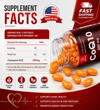 (BUY 1 GET 2)  CoQ-10 240 Softgels Coq10 Co Q10 Coenzyme Heart Support NON GMO US Stock