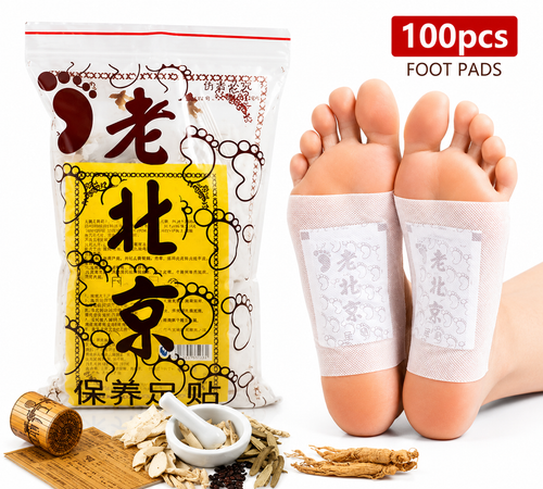100pcs Foot Pads Toxins Fit Health Care Patch Cleanse Adhesive Slim