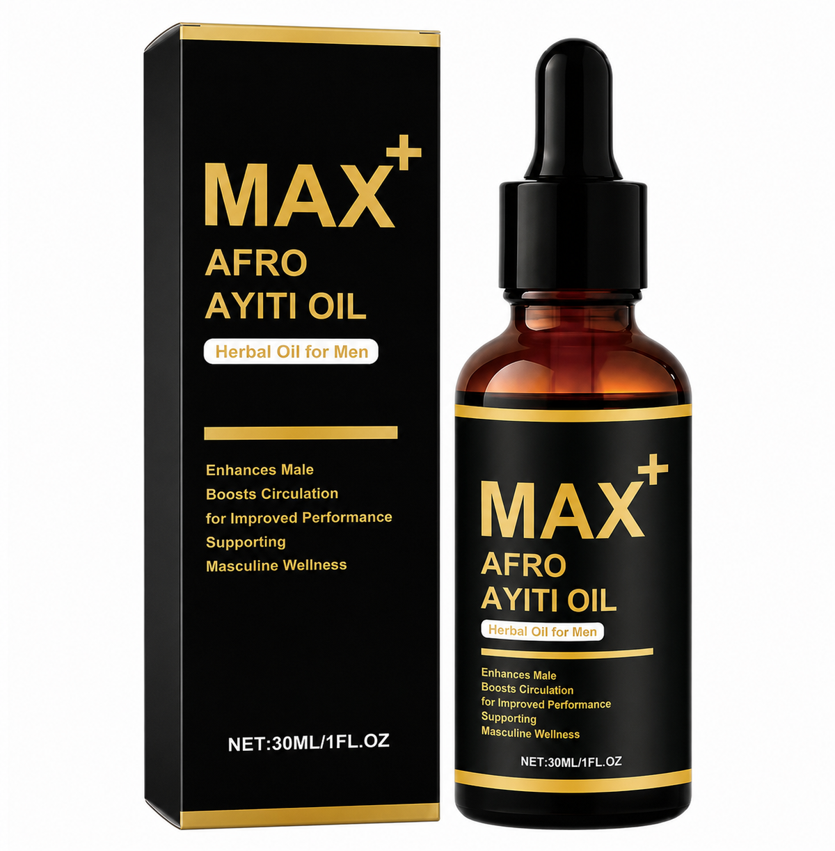 (BUY 1 GET 2) 30ml  Natural Herbal Men's African Ayi Oil MAX+ AFRO AYITI OIL Male Body Massage Essence Oil