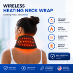 Red Light Therapy Neck Heating Belt – Infrared Neck Massager