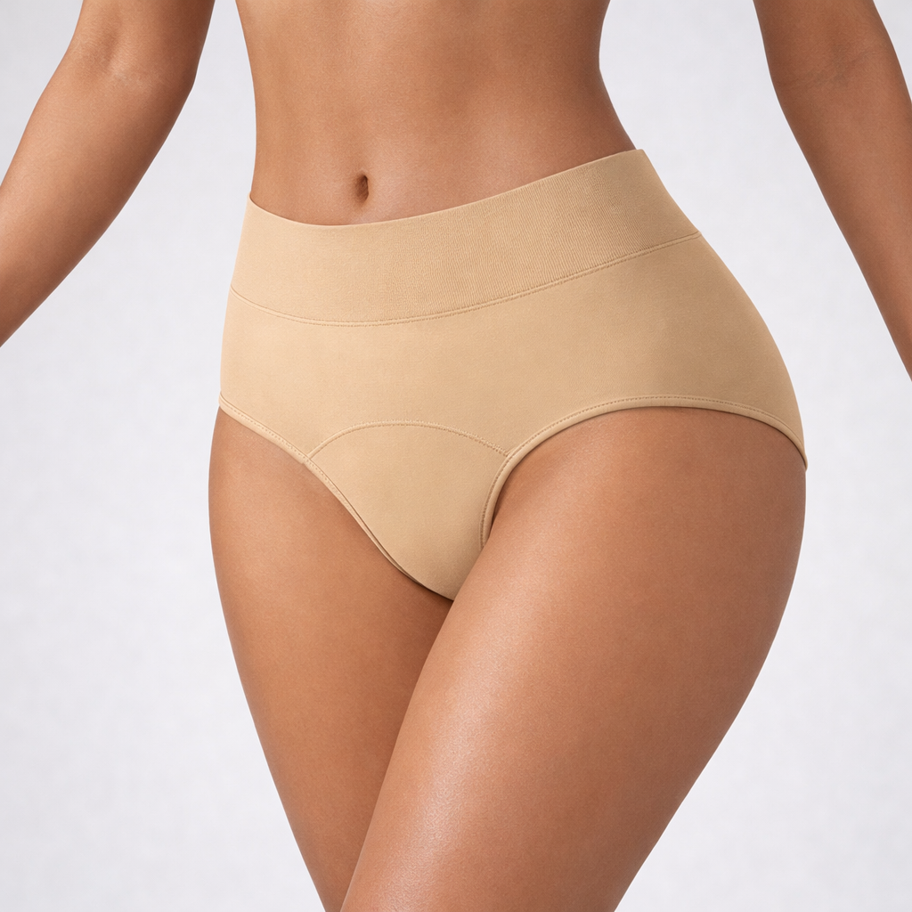 Aurenza Shop LBMLBM™ 100% leak-proof underwear 4-pack in pastel colors, with a soft, comfortable fabric and secure fit.