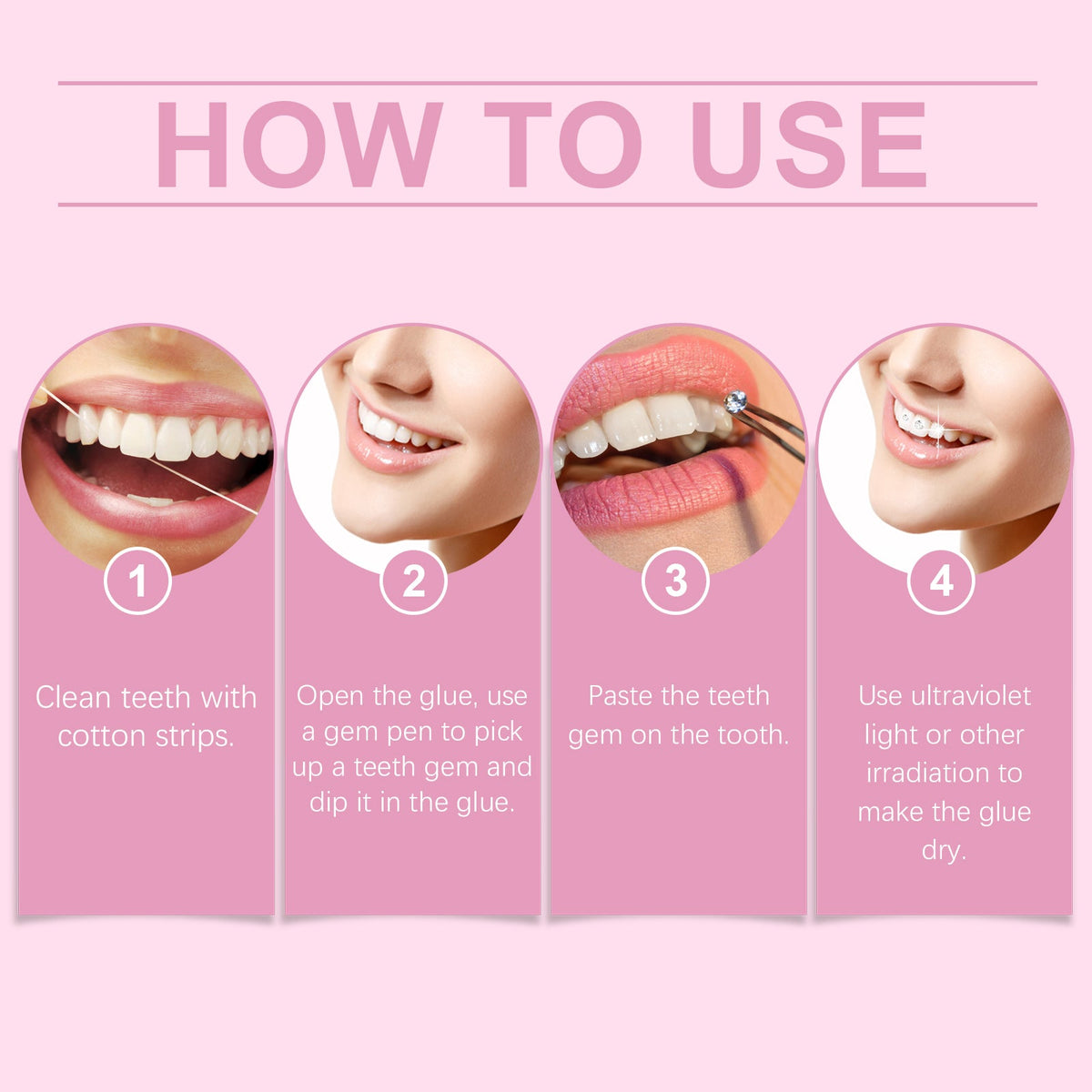 Dental Drill Diy Set Dental Beauty Decoration Drill Combination Personality Shine Smile Diy Dental Drill Set