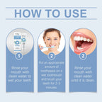 Mint Toothpaste Gently Cleans Tooth Stains Yellow Shine Teeth Daily Oral Care