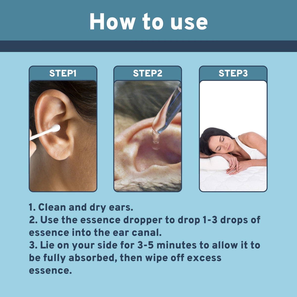 Ear Care Serum, Relieve Inner Ear Obstruction Ear Ringing Ear Discomfort Cochlear Ear Kang Care Solution