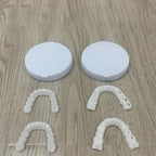 Upper Teeth And Lower Teeth Simulation Braces Non-Porous Braces Whitening Sleeves Second-Generation Silicone Simulation Teeth Dentures
