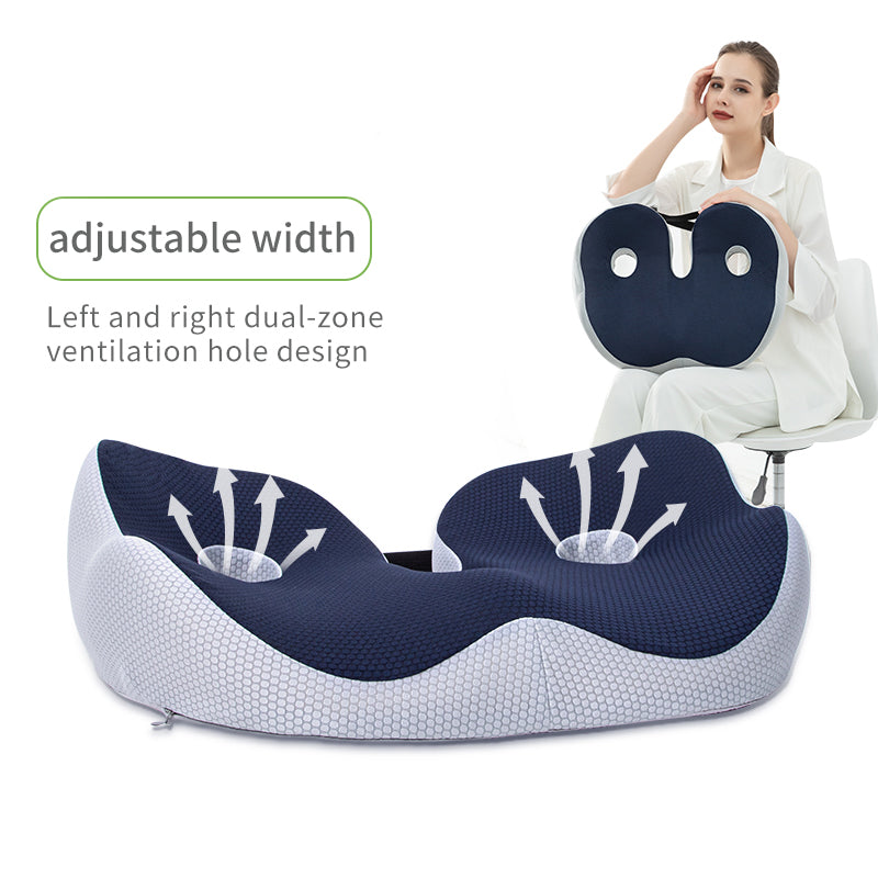 Chair Hip Cushion Hemorrhoids Cushion Fart Cushion Breathable Cushion Thick Office Long Sitting Memory Cotton Cushion