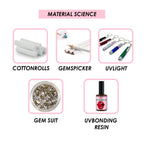 Teeth Gem Set, White Teeth Easy To Remove And Install Beautiful And Solid Gem Set