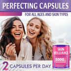High Quality 5000mg Vitamin Supplements Skin Whitening Capsules Herbal Liposomes Glutathione Pills for Skin Whitening